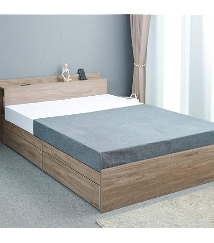 Amazon.co.jp: Tansu no Gen 73400030 (85182) Single Bed, Head Shelf